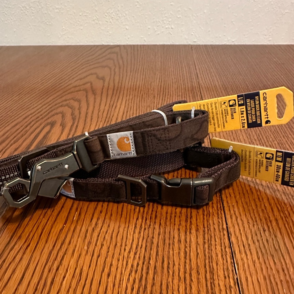 Carhartt dog collar and leash